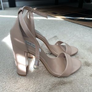 nude steve madden heels